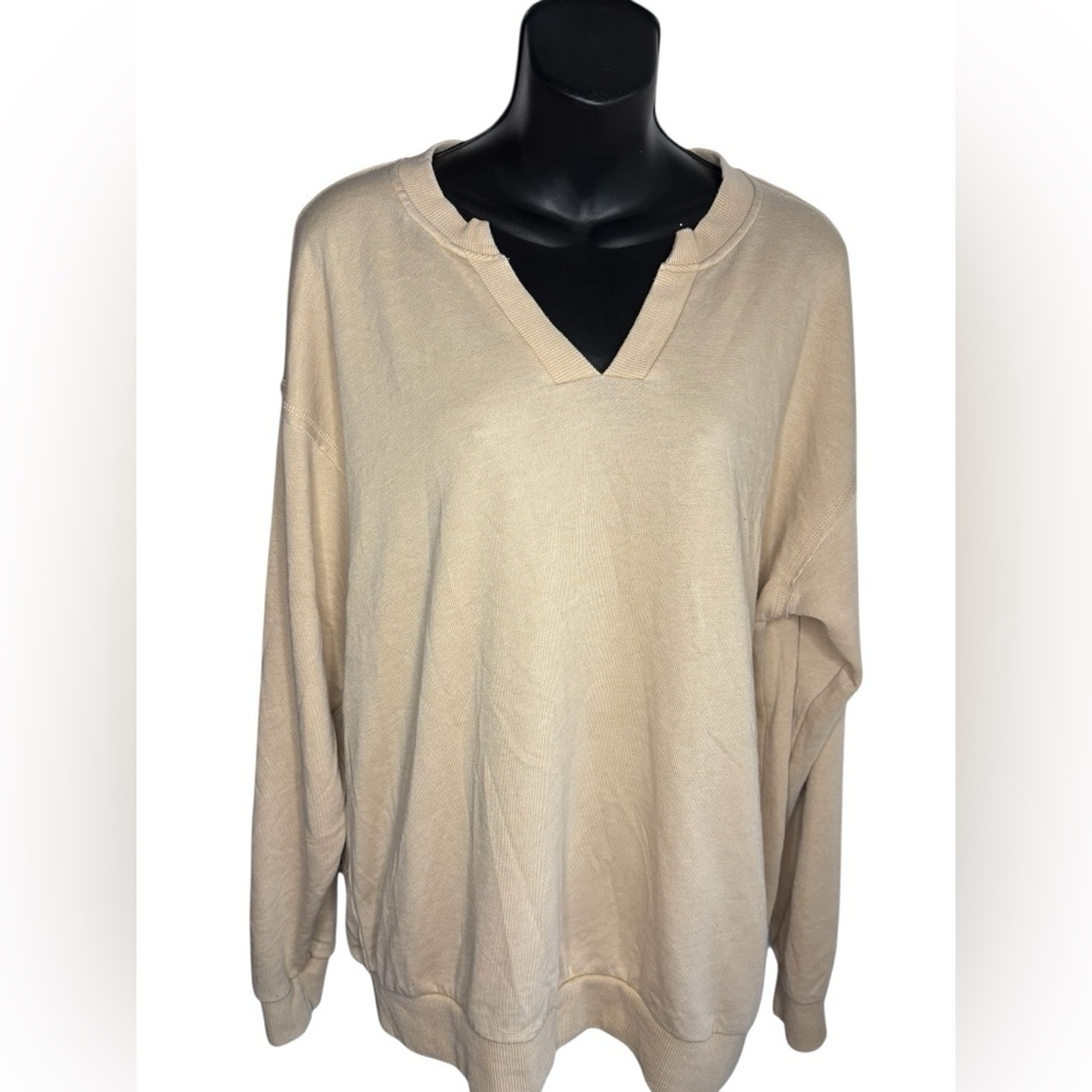 ARIAT WOMENS UNWIND
SWEATSHIRT TANNIN Beige Top sweater sz M - Picture 7 of 13